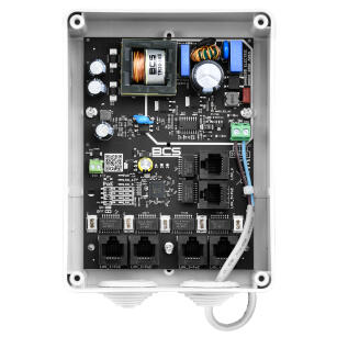 BCS-IP5/E-S-II - Zestaw zasilania PoE do 5 kamer IP, switch PoE z zasilaczem w obudowie - BCS | 5902143690344