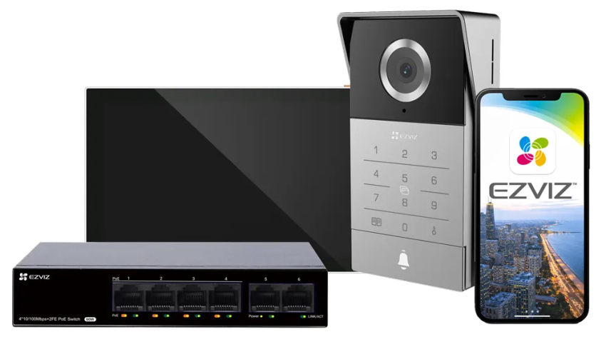 TP5  PoE Kit - Wideodomofon IP 5MP, Monitor Dotykowy 7