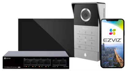 TP5  PoE Kit - Wideodomofon IP 5MP, Monitor Dotykowy 7", PoE, Detekcja AI, RFID, Kod QR - Ezviz | TP5