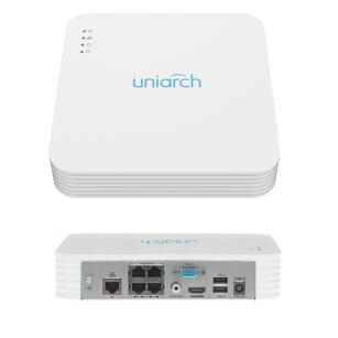 NVR-104LS-P4 - Rejestrator 4 kanałowy PoE, 5Mpx, 1x HDD - Uniarch By Uniview | NVR-104LS-P4