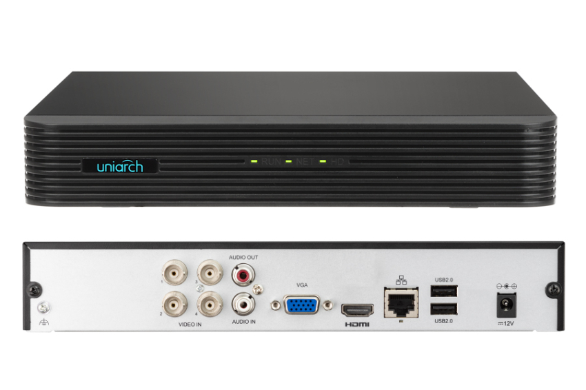 XVR-104G3 - Rejestrator 5w1, 4-kanałowy, do 5Mpx, 1x HDD - Uniarch By Uniview | XVR-104G3