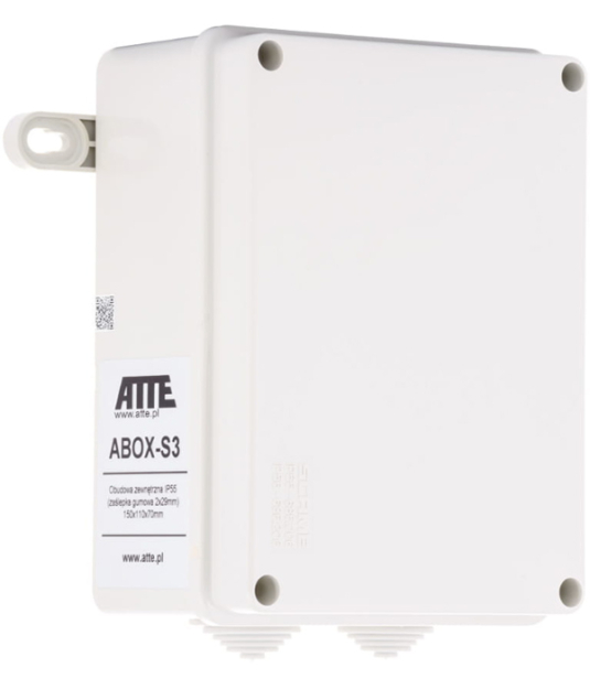 ABOX-S3 - Obudowa zewnętrzna, 150 x 110 x 70 mm, IP55 - Atte | 5902143690634