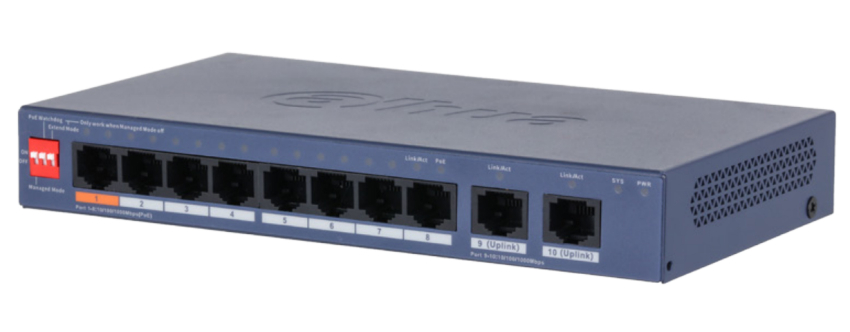 CS4010-8GT-60 - Switch zarządzalny PoE, 8+2 portowy - Dahua | CS4010-8GT-60