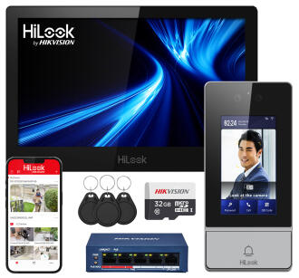 IP-VIS-ULTRA - Wideodomofon IP, 10" LCD, WiFi, Mifare, Szyfrator, Rozpoznawanie twarzy - HiLook by Hikvision | IP-VIS-ULTRA