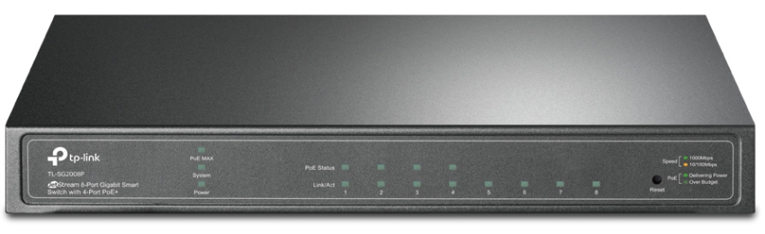 SG2008P - Gigabitowy przełącznik Omada Smart, 16 portów gigabitowych, w tym 8 portów PoE+  - TP Link | SG2008P