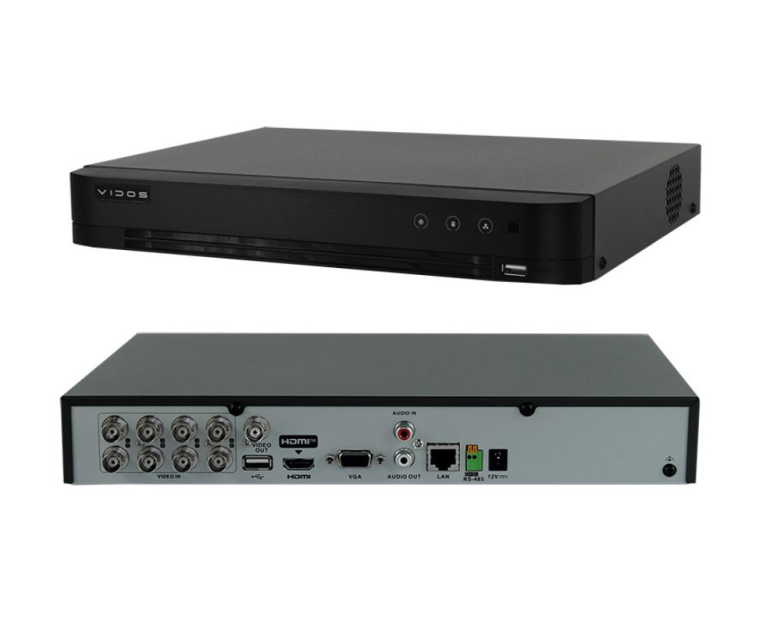DVR-H2041 - Rejestrator 4-kanałowy 5w1, TurboHD, HD-TVI, do 4Mpx - Vidos | 5907281209359