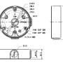 EI PFA136 - Adapter montażowy do kamer kopułkowych - Dahua