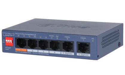 CS4006-4ET2GT-60 - Switch zarządzalny PoE, 4+2 portowy - Dahua | CS4006-4ET2GT-60