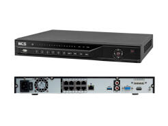 BCS-L-NVR0802-A-4KE-8P - Rejestrator IP 8-kanałowy, do 8 Mpx, 2x HDD - BCS Line | BCS-L-NVR0802-A-4KE-8P