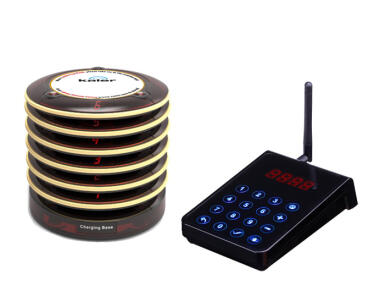 KAL-B6SET-6 - System przywoławczy do restauracji, 6 pagery - KALER | KAL-B6 / KAL B6P / KAL-B6C