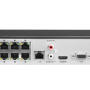 NVR-108MH-C/8P - Rejestrator IP 8-kanałowy, Switch 8xPoE, do 8Mpx, MD 2.0 - Hilook by Hikvision