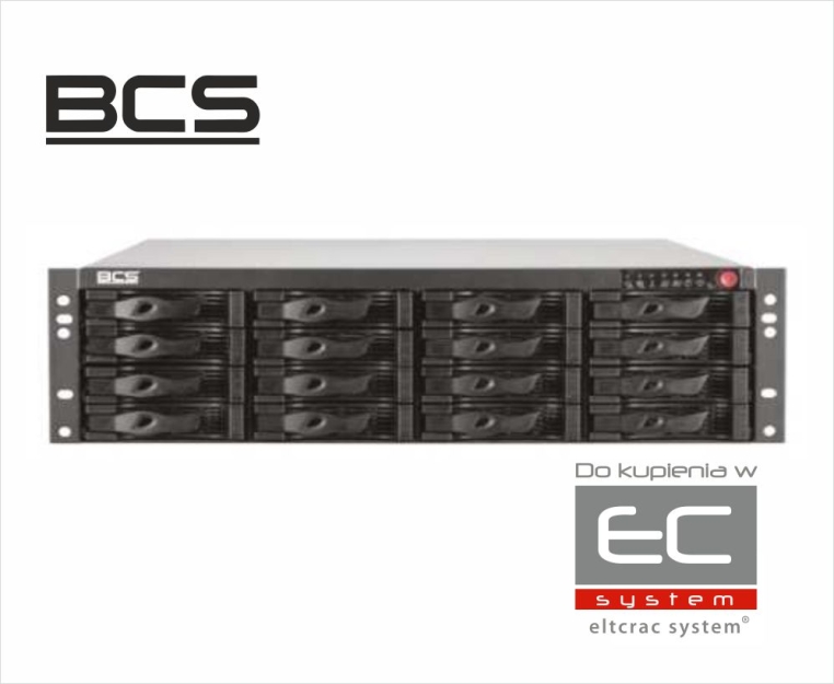 BCS-ESS16NHDD - Sieciowa macierz dyskowa IPSAN/NAS 3U - BCS LINE PRO | BCS-ESS16NHDD