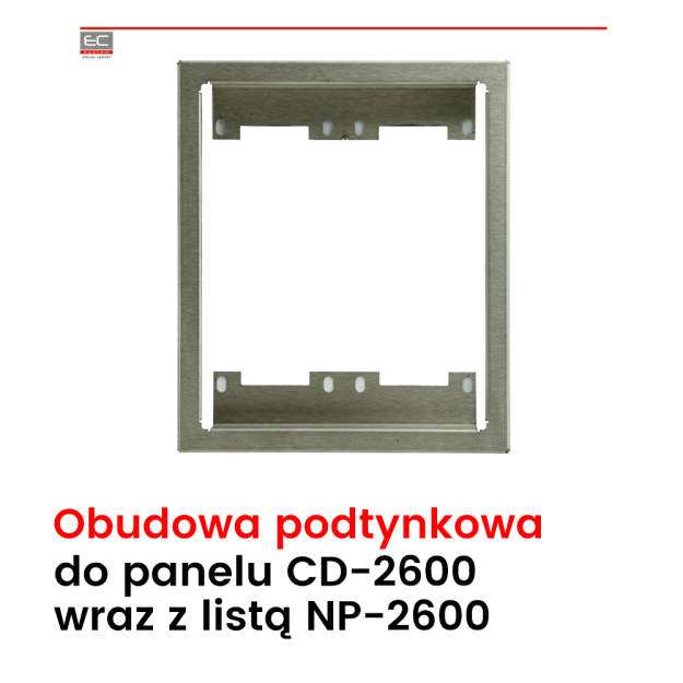 WYCOFANY - RAX-2-2H - Pozioma obudowa podtynkowa, dwusegmentowa - LASKOMEX