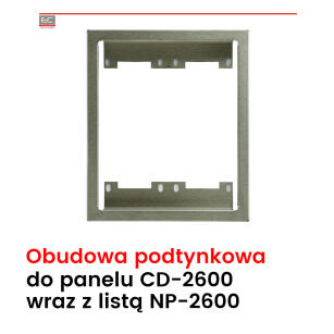 WYCOFANY - RAX-2-2H - Pozioma obudowa podtynkowa, dwusegmentowa - LASKOMEX