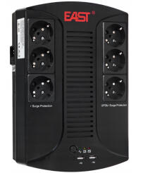 UPS850-D-LI/LED - Zasilacz UPS LED, 850VA/510W, 6x230V, Line-Interactive - EAST | 5904194150693