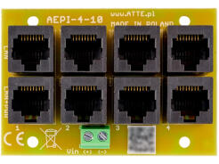 AEPI-4-10-OF - Adapter zasilania / Injector PoE, 10/100Mbps, 52V DC, 40W - Atte | 5902143690108