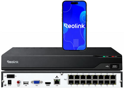 RP-PN16-NHD - Rejestrator IP NVR 24 kanały, 16x PoE, do 16MPx, HDMI 4K, 32TB, AI - Reolink | 6978285031917