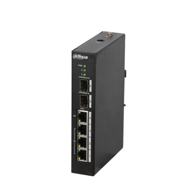 PFS3206-4P-96 - Switch przemysłowy PoE, 4-portowy - DAHUA | PFS3206-4P-96