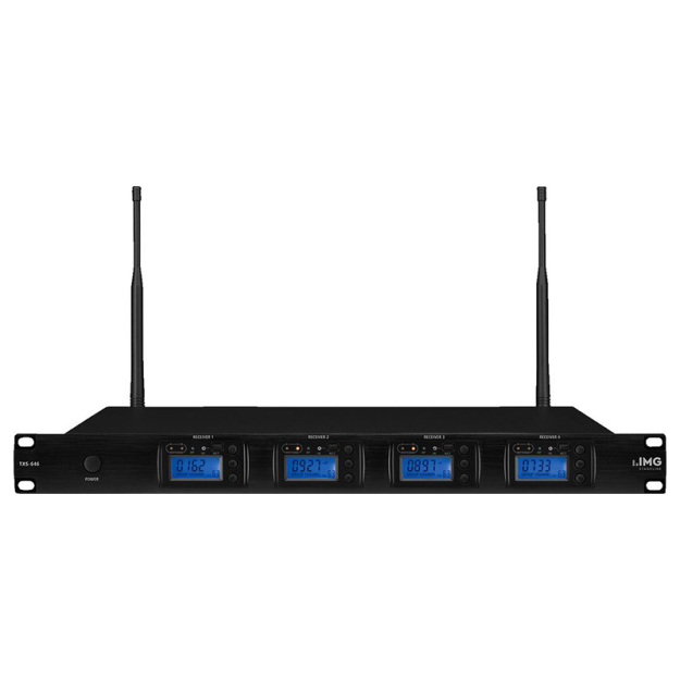 TXS-646 - Odbiornik mikrofonowy poczwórny, wieloczęstotliwościowy UHF PLL - IMG | TXS-646