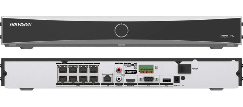 DS-7608NXI-K2/8P/VPro - Rejestrator IP 8-kanałowy, do 12Mpx, 8x PoE, 2x HDD, AI AcuSeek - Hikvision | DS-7608NXI-K2/8P/VPro