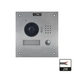 BCS-PAN1202S-2W - Zewnętrzny panel wideodomofonowy dla systemu 2-przewodowego - BCS LINE | BCS-PAN1202S-2W