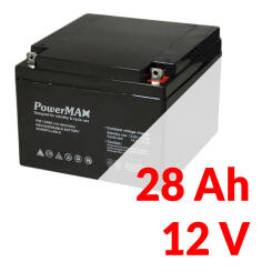 PM 12280 - Akumulator PowerMAX 28Ah 12V - MaxBat | PM 12280