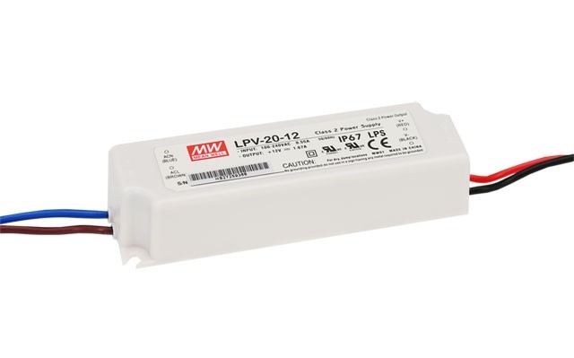 LPV-20-12 - Profesjonalny zasilacz LED 20W - Mean Well