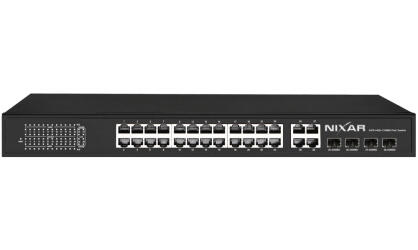 SWITCH ぽて Switch PoE Pulsar S64 dla 4 kamer IP