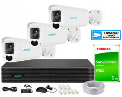 Zestaw Monitoringu IP UNIARCH 4Mpx 3 Kamery IPC-B314-APKZ | 5904035373731