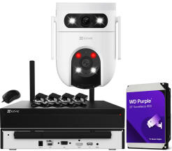 Zestaw Monitoringu WiFi 5Mpx+5Mpx, 1 Kamera Obrotowa H9c 3K, Dual Light + Autotracking, Audio - EZVIZ | H9c 5Mpx+5Mpx (x1) WIFI KIT