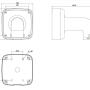 PFB302S-V2 - Zewnętrzny adapter montażowy, ścienny - Dahua | PFB302S-V2