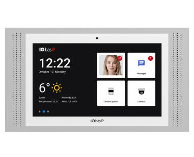 AT-10 WHITE - Monitor wewnętrzny IP, 10" IPS LCD, PoE, SIP 2.0 - BasIP | 5060514910412