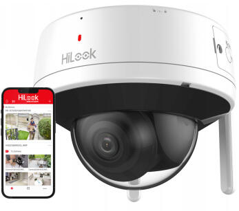 IPC-D140HA-D/W(W) - Kamera kopułkowa IP 4Mpx, 2.8mm, WiFi, IR30m, Mikrofon, Głośnik - HiLook by Hikvision | 6942160478869