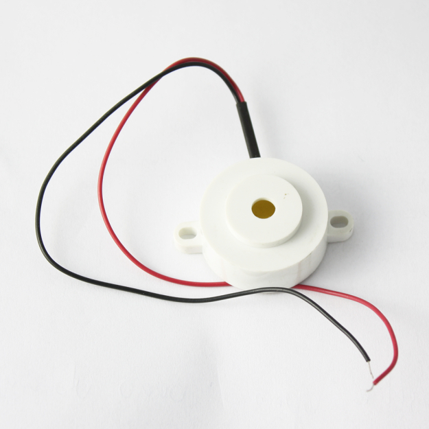 Buzzer / sygnalizator akustyczny 12V / 15mA / 32mm z przewodami, dźwięk przerywany | P3120L