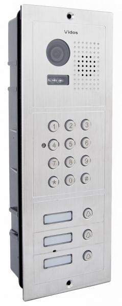 S603D-2 - Panel bramowy 1-rodzinny z kamerą i szyfratorem - Vidos | 5907281202282