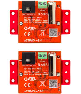xCOAX4-SET - Zestaw aktywnych konwerterów LAN+PoE po koncentryku, 10/1000Mbps, do 1000m - Atte | 5902143691464