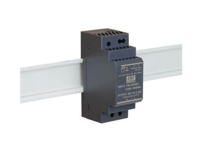 HDR-30-48 - Zasilacz na szynę DIN 48V, 0.75A, zabezpieczenia SCP, OLP, OVP - MEAN WELL | HDR-30-48