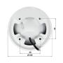 HAC-HDW1400EM-A-0280B - Kamera kopułkowa 4.1Mpx, HD-CVI, CVBS, 2.8mm, IP67 - DAHUA | HAC-HDW1400EM-A-0280