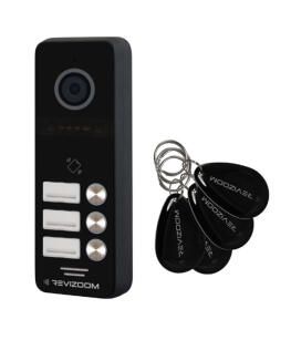 RC-431HD-C - Stacja bramowa 3-abonentowa z czytnikiem RFID do wideodomofonu, natynkowa, 2Mpx - Revizoom | RC-431HD-C