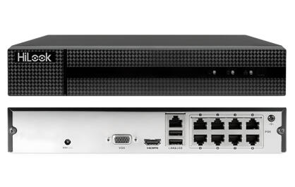 NVR-108MH-D/8P - Rejestrator IP 8-kanałowy, 8x PoE, do 6Mpx, H.265  - Hilook by Hikvision | NVR-8CH-4MP/8P