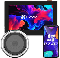 CP2 - Inteligentny wizjer z ekranem 4.3", Full HD, WiFi, 2200mAh  - Ezviz | 6941545634982