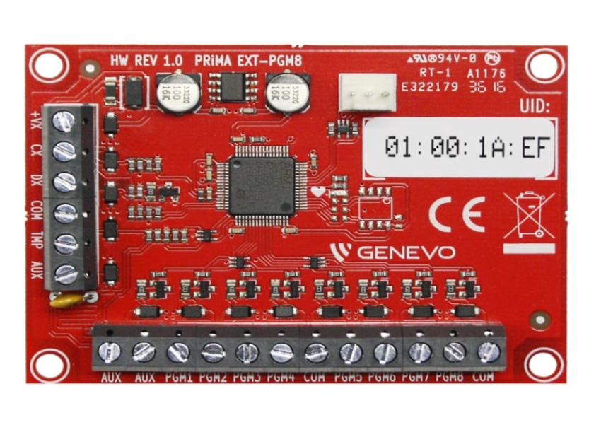 PRiMA EXT-PGM8 - Moduł rozszerzenia wyjść do centrali PRiMA 64 - GENEVO | PRiMA EXT-PGM8