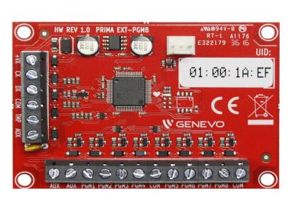 PRiMA EXT-PGM8 - Moduł rozszerzenia wyjść do centrali PRiMA 64 - GENEVO | PRiMA EXT-PGM8