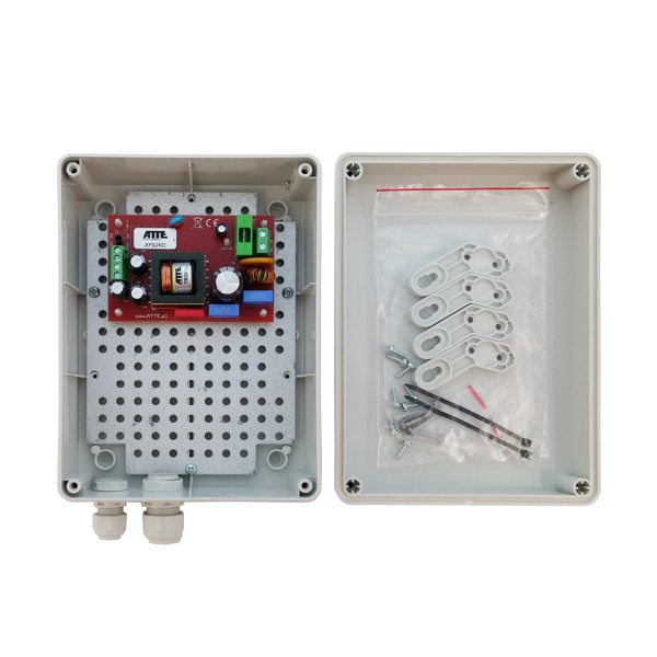 APS-70-240-M1 / APS2403/M - Zasilacz impulsowy 230V AC - 24V DC, 4A, 72W w obudowie zewnętrznej IP56 190x140x70mm - Atte | 5902143690863