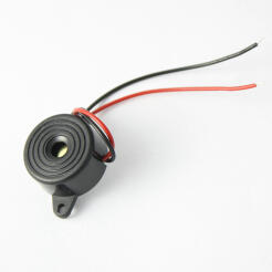 Buzzer / sygnalizator akustyczny 1.5-24V / 15mA / 23mm z przewodami, dźwięk ciągły | FY248L