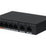 PFS3006-4ET-60-V2 - Switch przemysłowy 6-portowy - 4xRJ45 PoE, 2x RJ45 UpLink - DAHUA