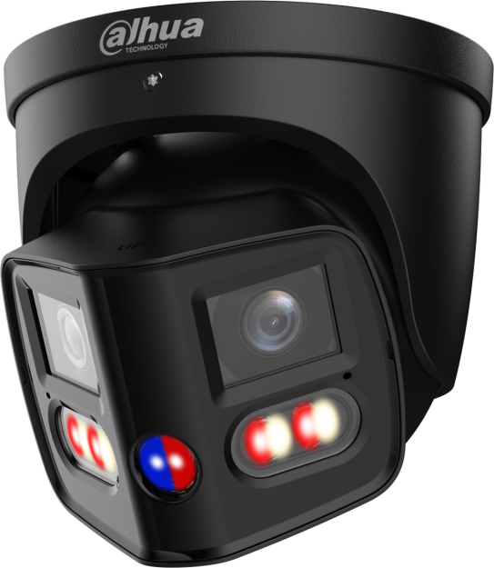 IPC-PDW3859-A180-E2-AS-PV-BLK - Kamera panoramiczna IP, 8Mpx, 2x 2,8mm, TiOC Duo - DAHUA | 6937552430792