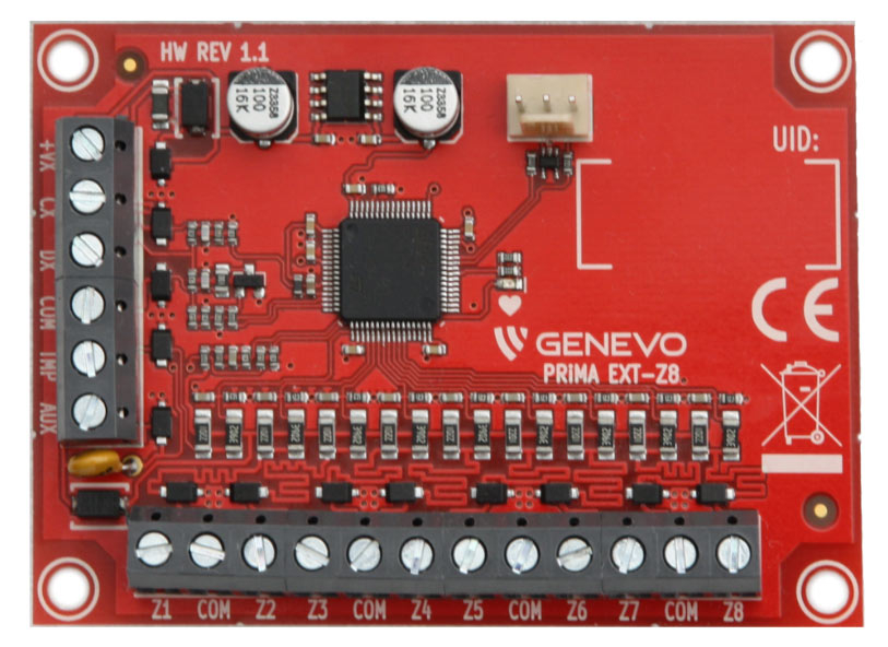 PRiMA EXT-Z8 - Moduł rozszerzenia wejść do centrali PRiMA 16/64  - GENEVO | 5905033330085
