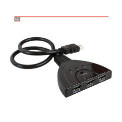 HDMI-SW-3/1C - Przełącznik HDMI z przewodem, 1080p - ALIQUAM