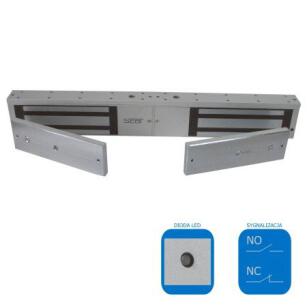 EL-1200DSL2 - Zwora elektromagnetyczna z przekaźnikiem i LED - SCOT | EL-1200DSL2